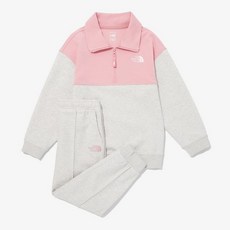 노스페이스키즈 맨투맨 NM5MQ01U 키즈 스쿨데이 하프 집 세트 KS SCHOOLDAY HALF ZIP SET 간절기 긴팔