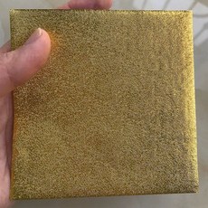 대형 포장지 금박지 알루미늄 18m 종이 단면, 1개, 양면 금색 오렌지 무늬 20x20cm