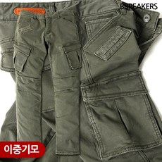 비브레이커스 겨울 기모 카고 바지(VG27 카키기모) 스판슬림세미핏(28~38)