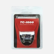 리케이 꼬마 바리깡 TC-1000 전용날 블랙, 애견 전용 이발기 꼬마 바리깡 블랙 펫미용도구 TC-1000, 1개