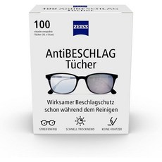 칼 자이쯔 Carl Zeiss 습기 김서림 안티포그 100매 최대 72시간 김서림 방지 키트, Pack of 100, 1개
