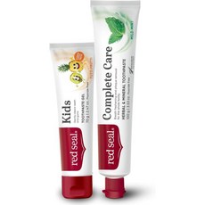 잇몸 치약 치주염 치석형성억제 세균 충치예방 레드 씰 컴플리트 케어 패밀리 번들 앤 키즈 NATRUE 인증 천연 무첨가물 SLS 프리 유기농 비건 프렌들리