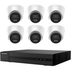 Hikvision EKIK82T46C 8채널 풀컬러 밸류 익스프레스 키트 4K PoE NVR2TB HDD 포함 + 6 4MP 아웃도어 터렛 IP 카메라2.8mm 렌즈 - hikvision8채널