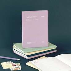 아이코닉 2025 더 플래너 L 먼슬리 다이어리 스케줄러, 02 Cream mint, 1개