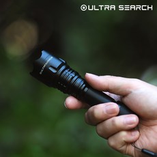 울트라서치 슬림 2500 초고휘도 LED 후레쉬 정품 Cree XP-L V6 LED 손전등, 1개