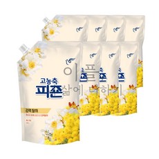 피죤 리치퍼퓸 섬유유연제 리필 1.6L 써니가든/옐로우미모사 x 8개