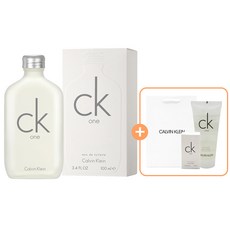 캘빈클라인 CK one 오드뚜왈렛100ml+바디워시100ml+ck one 오드뚜왈렛15ml+ck정품쇼핑백세트, 1개 - ckbe향수