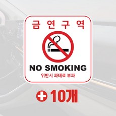 금연구역스티커 흡연금지 금연PVC스티커 금연구역표지판, 선택01, 1세트