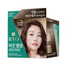 려 비건 밝은 새치커버 120g 염색약