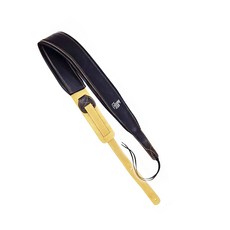 (Gibson) 깁슨 가죽 기타 스트랩 멜빵 모든기타가능 ver2 소프트 쿠션 버전, 검정