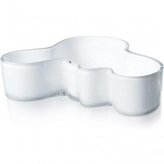 Iittala 이탈라 알바 알토 볼 화이트 712 x 2인치, White, 1개