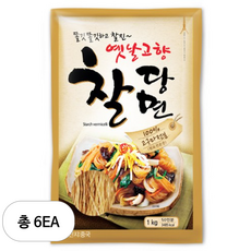 라이브잇 진미 옛날고향찰당면, 1kg, 6개
