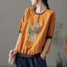 모시황토반팔티