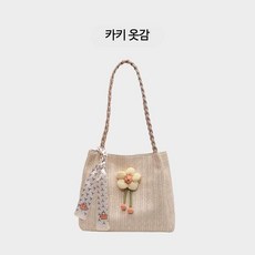 휴가 해변 토트 백 싱글 숄더 대용량 버킷 백
