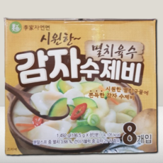 이가자연면 멸치육수 감자수제비 186.5g, 8개