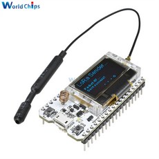 2Pcs 868MHz 915MHz SX1276 ESP32 LoRa OLED 0.96 인치 블루 디스플레이 블루투스 WIFI ESP32 ESP 32 모듈 Arduino 안테나|반, 1개, 단일