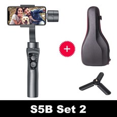 KEELEAD S5B 3 축 짐벌 안정기 줌 컨트롤 iPhone 11 용 핸드 헬드 스마트 폰 삼성 S8 Xiaomi Huawe Go Pro, 02 Set 2_04 스페인