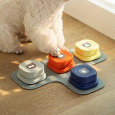 고양이 강아지 말 번역기, 2종 세트 + 매트 + 무료 배터리 4개