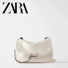  ZARA 여성용 가방 뉴 블랙 락 스타일 소프트 숄더 크로스 체인 백  상품 이미지