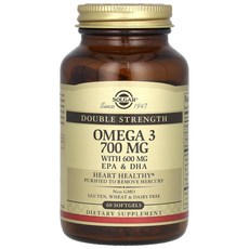 Solgar Omega 3 오메가3 700mg 60정, 1개 - 두오메가