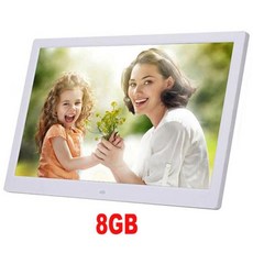 디지털액자 전자액자 스마트액자 LED 백라이트 HD IPS 1280800 디지털 포토 프레임 전자 앨범 그림 음악 영화 전체 기능 좋은 선물 10 인치 스크린, 18) white with 8gb 미국 플러그