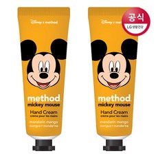 메소드 미키 만다린망고 핸드크림 50ml x2개, 2