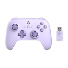 Windows PC Android Steam Deck Raspberry Pi용 8Bitdo Ultimate C 2.4g 무선 컨트롤러 필드 그린, Lilac Purple