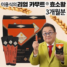 [이용식 카무트 효소왕] 리얼 카무트효소왕 3개월분 호라산밀 곡물 발효 효소 분말 스틱
