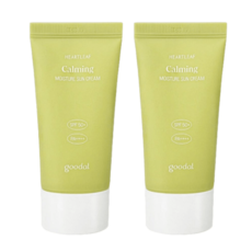 구달 맑은 어성초 진정 무기자차 선크림 50ml x2개, 무기자차 선크림 50ml 2개, 2개