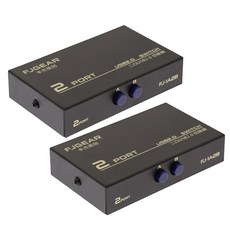 STK2Pack 2Port USB 수동 공유 스위치 AB HUB Selector Switcher for Printer, 단일상품