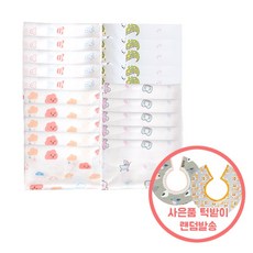 아바드 캐릭터 가제손수건 20개입 F형세트 턱받이 랜덤 증정, 1개, 단품