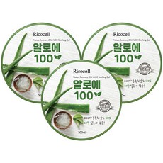 리코셀 순도 100% 제주 알로에 수딩젤 300ml x3개 3개 상품 이미지