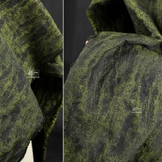 그린 그라데이션 DIY 문학적 디자인 입체 레트로 원단 질감 이끼 천 블랙, 1개