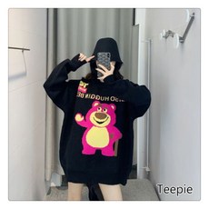 티피 임산부 가을과 겨울 옷 패션 스웨터 새로운 느슨하게 얇은 만화 스웨터