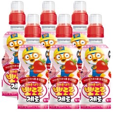 / 팔도 뽀로로 제로 딸기맛 235ml x 6pet / 어린이음료 제로음료, 1개