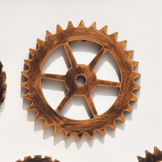 큰사이즈 라지 원목 클래식 바 커피 관장식 입체 벽장식 공업 풍 어니퍼 장신구, 수박홍 수박홍 18 센치 골드