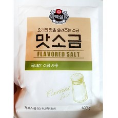 맛소금(백설 100g)X10 업소용 국내산 소금, 10개, 100g