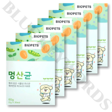 바이오펫츠 멍산균 30포 X 6박스, 60g, 6개 - 멍산균