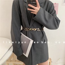 여성벨트 패션 유럽풍 유럽미국 탄력 삼각형 패치워크 밴딩 스트랩여자 양복에입는 외투 원피스 장식 코르셋