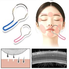 깔끔더하기 얼굴 잔털 제거기 솜털 정리기, 1개, 오션블루
