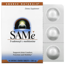 소스네츄럴 SAMe 200mg 60정 아데노실 메티오닌 소스내츄땡, ONE COLOR, 2kg, 1개
