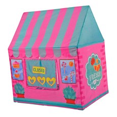 STK 접는 팝업 놀이 집 디저트 집 게임 텐트 키즈 실내 장난감 핑크