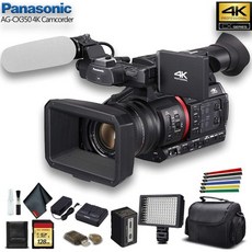 해외Panasonic AG-CX350 4K Camcorder (AG-CX350) WPadded Case 128 GB Memory Card Wire Straps LED L, 상세 설명 참조0