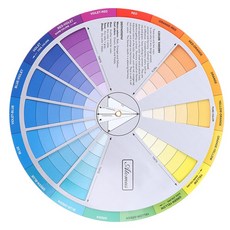 색상환 교육용 10색상환 컬러 COLORWHEEL 상환표 23cm 네일 안료 새로운 전문 종이 카드 디자인 색상 혼합, 한개옵션1, 한개옵션0