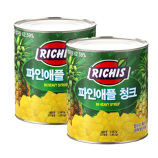 동서 리치스 파인애플 청크 3kg 2개세트