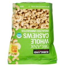 커클랜드 시그니처 오가닉 무염 캐슈넛 (Kirkland Signature Organic Whole Cashews Unsalted Unroasted 2.5 lbs), 1개, 1.13kg