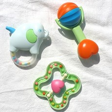 그린라이프 친환경 딸랑이 3종세트, 3P딸랑이세트(RC), 1개