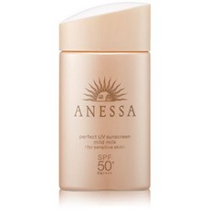 Shiseido ANESSA perfect UV sunscreen mild milk SPF50+PA++++ 60mL 2oz, One Color_One Size, One Color_One Size, 상세 설명 참조0