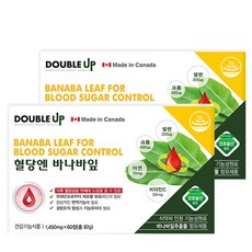 더블업 혈당엔 바나바잎 바나바 추출물 셀렌 크롬 아연 비타민C 25.8.19일까지, 60정, 2개