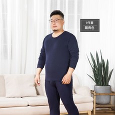 직구드림 히트텍대체 빅사이즈 순면 상하의 세트 군인 히트텍 블루 BN102407